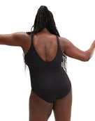 Speedo - Shaping AquaNite Swimsuit - Black/Plus Size - Model Back