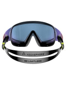 Aquasphere - Defy. Ultra Swim Mask - Titanium Mirrored Lens - Black/Indigo Blue - Product Back