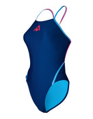 Aquasphere - Essential Diamond Back Swimsuit - Navy/Pink - Product Front/Side