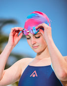 Aqua Sphere - Fastlane Swim Goggles - Limited Edition Titanium Mirrored Lens - Pink/Blue - Lifestyle