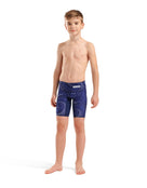 Arena - Boys Fireflow Swim Jammer - Navy/Ream Navy - Model Front Full Body