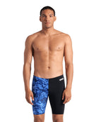 Arena - Crackle Swim Jammer - Black/Team Royal - Model Front