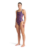 Arena - Escape Challenge Back Swimsuit - Navy/Team Red - Model Front Full Body