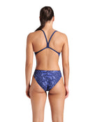 Arena - Escape Challenge Back Swimsuit - Navy Team - Model Back