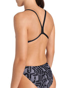 Arena - Escape Challenge Back Swimsuit - Black Team - Model Back Close Up