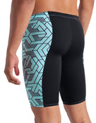 Arena - Escape Swim Jammer - Black/Water - Model Back Close Up