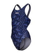 Arena - Girls Escape Tech Back Swimsuit - Navy Team - Product Front