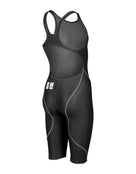 Arena - Girls Girls Powerskin ST NEXT Open Back - Black - Product Back