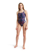 Arena - Kikko Pro Challenge Back Swimsuit - Navy/Multi - Model Front Full Body