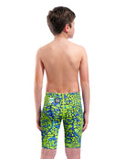 Arena - Limited Edition Boys Powerskin ST NEXT Jammer - Snake Green - Model Back