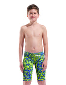 Arena - Limited Edition Boys Powerskin ST NEXT Jammer - Snake Green - Model Front