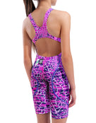 Arena - Limited Edition Girls Powerskin ST NEXT Open Back - Snake Pink - Model Back/Side