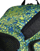 Arena - Limited Edition One Go 45L Backpack - Snakeskin Green - Product Side Close Up