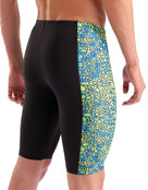 Arena - Snakeskin Swim Jammer - Black/Green Multi - Model Back/Side