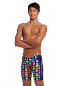 Funky Trunks - Boys Pine Gap Swim Training Jammers - Multi - Model Front/Side