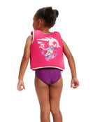 Speedo - Childrens Printed Float Vest - Pink/Purple - Model Back