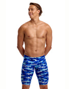 Funky Trunks - Clean Marine Swim Training Jammers - Blue - Model Front