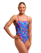 Funkita - Dragon Den Single Strap Swimsuit - Multi - Model Front/Side