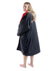 Dryrobe - Advance Long Sleeve Adult Robe - Black/Red - Model Front