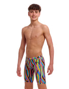 Funky Trunks - Boys Curl Curl Swim Training Jammer - Multi - Model Front