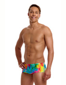Funky Trunks - Falling Colours Classic Swim Trunks - Multi - Model Front/Side
