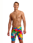 Funky Trunks - Falling Colours Swim Training Jammers - Multi - Model Front