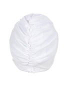 Fashy - Applique Fabric Swim Cap - White - Product Back