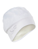 Fashy - Applique Fabric Swim Cap - White - Product Side