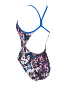 Zoggs - Womens Flowerbox Sprintback Swimsuit - Multi - Product Back
