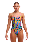 Funkita - Womens Curl Curl Single Strap Swimsuit - Model Front