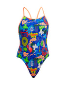 Funkita - Girls Blues Baby Diamond Back Swimsuit - Blue/Multi - Product Front