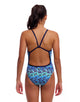 Funkita - Girls Jack Stack Single Strap Swimsuit - Blue - Model Front
