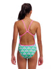Funkita - Girls Loose Goose Single Strap Swimsuit - Green - Model Front