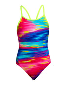 Funkita - Girls Lost Ocean Diamond Back Swimsuit - Multi - Product Front