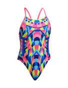 Funkita - Girls Princess Pageant Diamond Back Swimsuit - Multi - Product Front