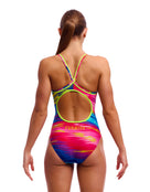 Funkita - Womens Lost Ocean Diamond Back Swimsuit - Multi - Model Back