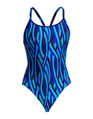 Funkita - Snork City Diamond Back Swimsuit - Blue - Product Front