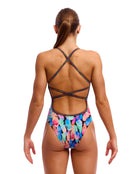 Funkita - Womens Tickle Torture Strapped In Swimsuit - Multi - Model Back