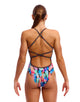 Funkita - Womens Tickle Torture Strapped In Swimsuit - Multi - Model Front