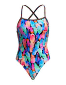 Funkita - Womens Tickle Torture Strapped In Swimsuit - Multi - Product Front
