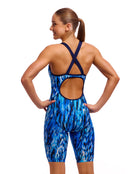 Funkita - Womens Wing Streak Fast Legs Legsuit - Blue - Model Back/Side