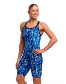 Funkita - Womens Wing Streak Fast Legs Legsuit - Blue - Model Front/Side