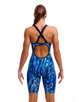 Funkita - Womens Wing Streak Fast Legs Legsuit - Blue - Model Front