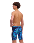 Funky Trunks - Boys Snork City Swim Training Jammer - Blue - Model Back