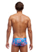 Funky Trunks - Mens Bundjalung Blue Sidewinder Trunks - Blue - Model Front