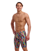 Funky Trunks - Mens Curl Curl Swim Training Jammer - Multi - Model Front/Side