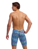 Funky Trunks - Mens Jack Stack Swim Training Jammer - Blue - Model Back