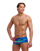 Funky Trunks - Lost Ocean Sidewinder Swim Trunks - Multi - Model Front/Side