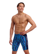 Funky Trunks - Snork City Swim Training Jammer - Blue - Model Front/Side