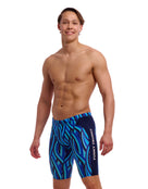 Funky Trunks - Snork City Swim Training Jammer - Blue - Model Front